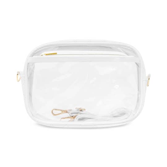 White Lined Clear Toaster Bag by Make Market®